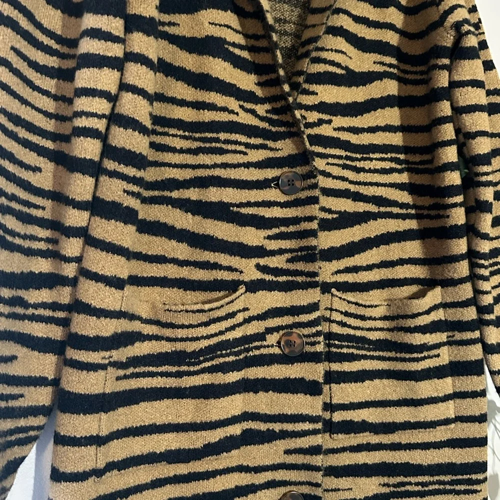 Saltwater LUXE Tan and Black Patterned Coat - Picture 2 of 4